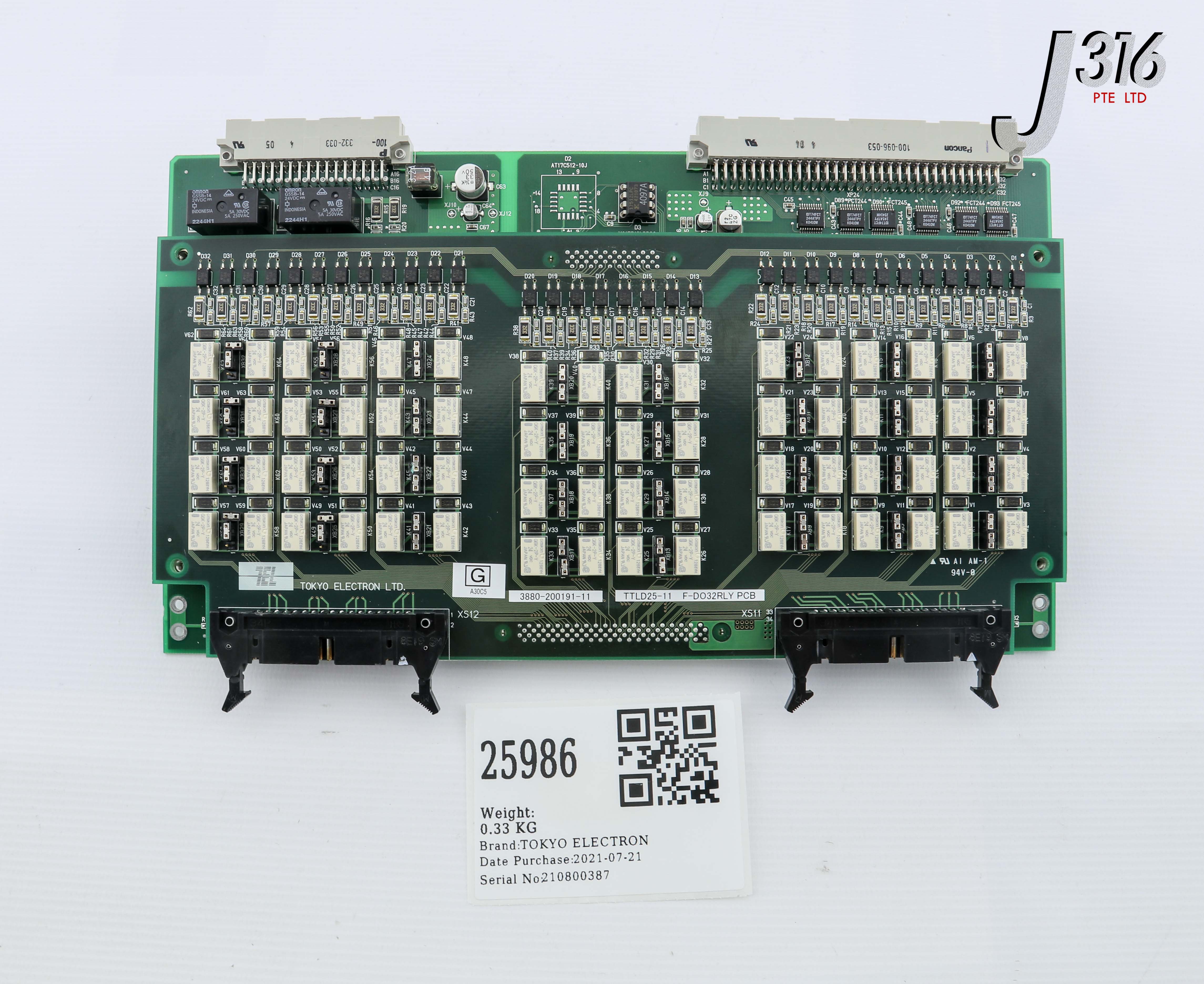 JAPAN　写真集 25986 TEL PCB, TTLD25-11 F-DO_32RLY W/ TTLD11-11 F-DO_32 3880